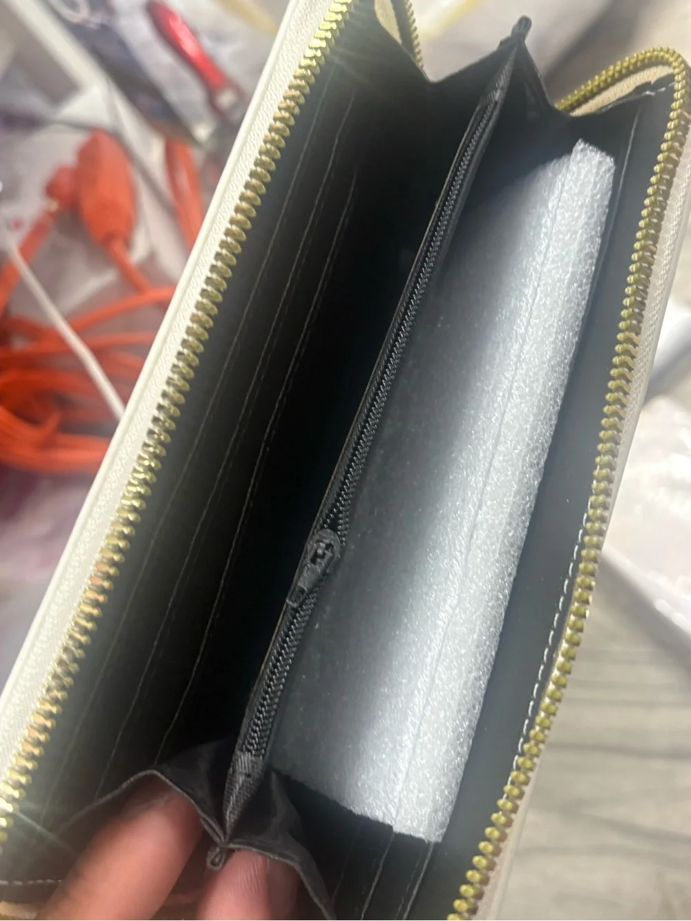 Kuromi Lavender & White Wallet Phone Case